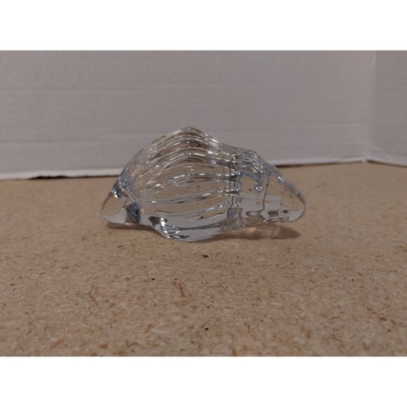Conch Sea Shell Clear Glass Art Glass Paperweight - Picture 1 of 6